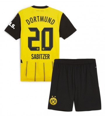 Borussia Dortmund Marcel Sabitzer #20 Hemmatröja Barn 2024-25 Kortärmad (+ Korta byxor)