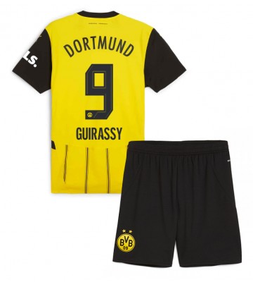 Borussia Dortmund Serhou Guirassy #9 Hemmatröja Barn 2024-25 Kortärmad (+ Korta byxor)