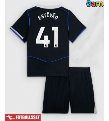 Chelsea Estevao Willian #41 Tredje Tröja Barn 2025-26 Kortärmad (+ Korta byxor)