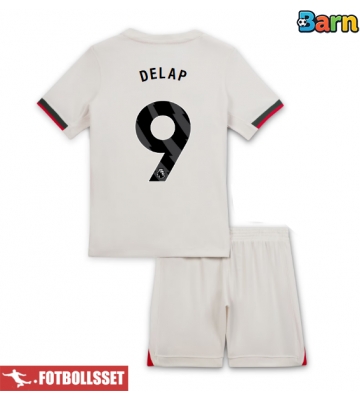 Chelsea Liam Delap #9 Bortatröja Barn 2025-26 Kortärmad (+ Korta byxor)