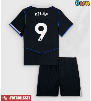 Chelsea Liam Delap #9 Tredje Tröja Barn 2025-26 Kortärmad (+ Korta byxor)