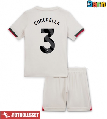 Chelsea Marc Cucurella #3 Bortatröja Barn 2025-26 Kortärmad (+ Korta byxor)