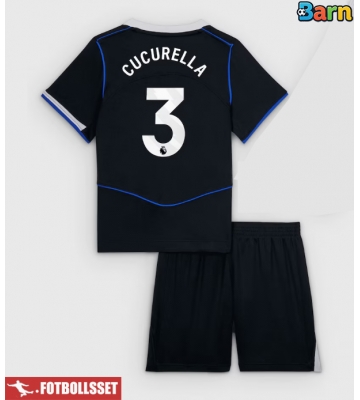 Chelsea Marc Cucurella #3 Tredje Tröja Barn 2025-26 Kortärmad (+ Korta byxor)