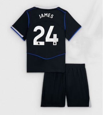 Chelsea Reece James #24 Tredje Tröja Barn 2025-26 Kortärmad (+ Korta byxor)