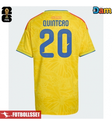 Colombia Juan Fernando Quintero #20 Hemmatröja Dam VM 2026 Kortärmad