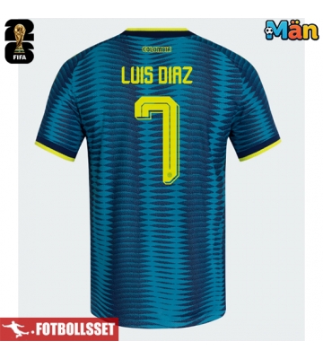 Colombia Luis Diaz #7 Bortatröja VM 2026 Kortärmad