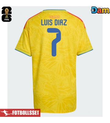 Colombia Luis Diaz #7 Hemmatröja Dam VM 2026 Kortärmad