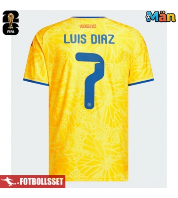 Colombia Luis Diaz #7 Hemmatröja VM 2026 Kortärmad