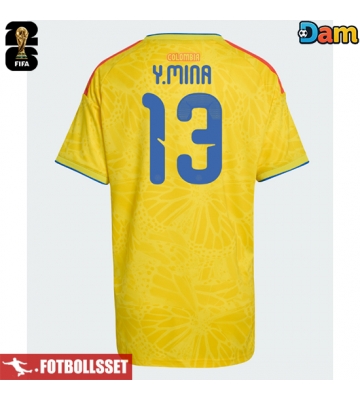 Colombia Yerry Mina #13 Hemmatröja Dam VM 2026 Kortärmad