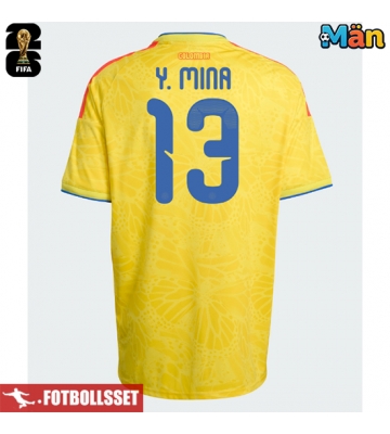 Colombia Yerry Mina #13 Hemmatröja VM 2026 Kortärmad
