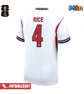 England Declan Rice #4 Hemmatröja VM 2026 Kortärmad