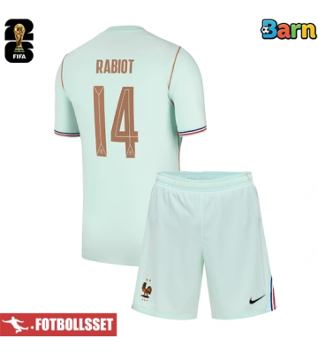 Frankrike Adrien Rabiot #14 Bortatröja Barn VM 2026 Kortärmad (+ Korta byxor)