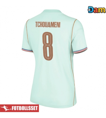 Frankrike Aurelien Tchouameni #8 Bortatröja Dam VM 2026 Kortärmad