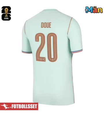Frankrike Desire Doue #20 Bortatröja VM 2026 Kortärmad