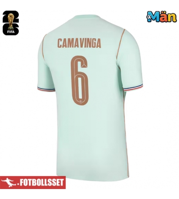 Frankrike Eduardo Camavinga #6 Bortatröja VM 2026 Kortärmad