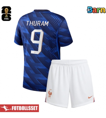 Frankrike Marcus Thuram #9 Hemmatröja Barn VM 2026 Kortärmad (+ Korta byxor)