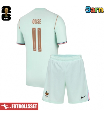 Frankrike Michael Olise #11 Bortatröja Barn VM 2026 Kortärmad (+ Korta byxor)
