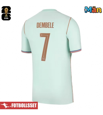 Frankrike Ousmane Dembele #7 Bortatröja VM 2026 Kortärmad