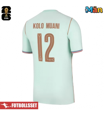 Frankrike Randal Kolo Muani #12 Bortatröja VM 2026 Kortärmad