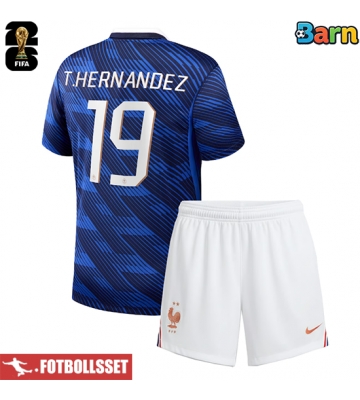 Frankrike Theo Hernandez #19 Hemmatröja Barn VM 2026 Kortärmad (+ Korta byxor)