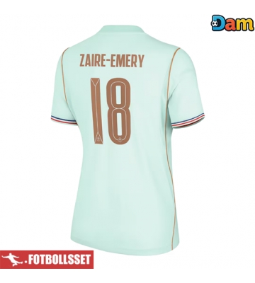 Frankrike Warren Zaire-Emery #18 Bortatröja Dam VM 2026 Kortärmad