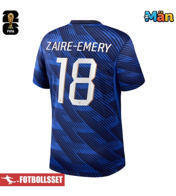 Frankrike Warren Zaire-Emery #18 Hemmatröja VM 2026 Kortärmad