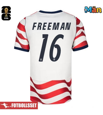 Förenta stater Alex Freeman #16 Hemmatröja VM 2026 Kortärmad