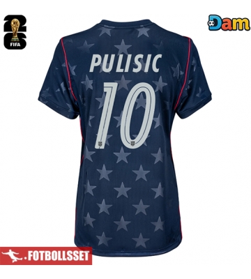 Förenta stater Christian Pulisic #10 Bortatröja Dam VM 2026 Kortärmad