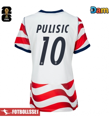 Förenta stater Christian Pulisic #10 Hemmatröja Dam VM 2026 Kortärmad