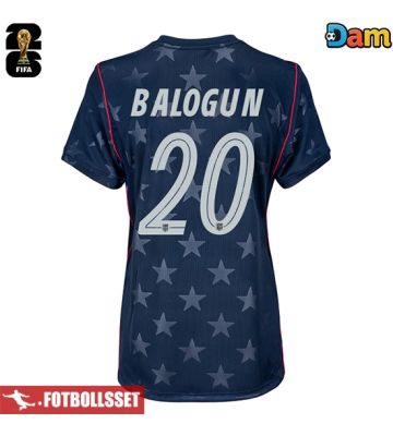 Förenta stater Folarin Balogun #20 Bortatröja Dam VM 2026 Kortärmad