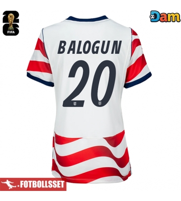 Förenta stater Folarin Balogun #20 Hemmatröja Dam VM 2026 Kortärmad