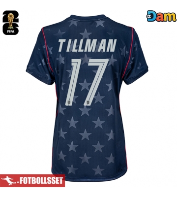 Förenta stater Malik Tillman #17 Bortatröja Dam VM 2026 Kortärmad