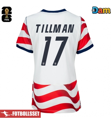 Förenta stater Malik Tillman #17 Hemmatröja Dam VM 2026 Kortärmad
