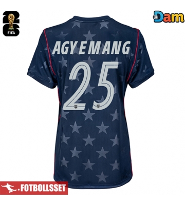 Förenta stater Patrick Agyemang #25 Bortatröja Dam VM 2026 Kortärmad