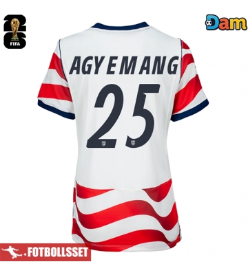 Förenta stater Patrick Agyemang #25 Hemmatröja Dam VM 2026 Kortärmad