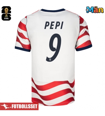Förenta stater Ricardo Pepi #9 Hemmatröja VM 2026 Kortärmad