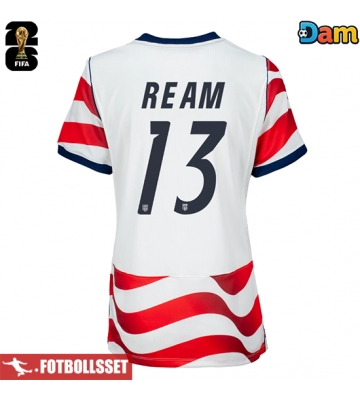 Förenta stater Tim Ream #13 Hemmatröja Dam VM 2026 Kortärmad
