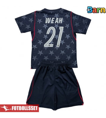 Förenta stater Timothy Weah #21 Bortatröja Barn VM 2026 Kortärmad (+ Korta byxor)