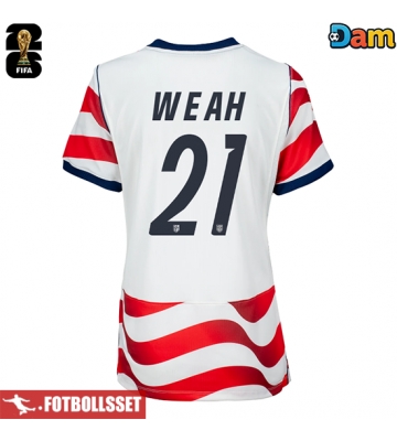 Förenta stater Timothy Weah #21 Hemmatröja Dam VM 2026 Kortärmad