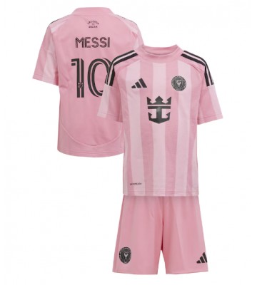Inter Miami Lionel Messi #10 Hemmatröja Barn 2025-26 Kortärmad (+ Korta byxor)