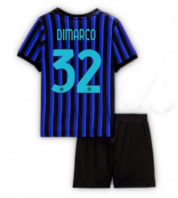 Inter Milan Federico Dimarco #32 Hemmatröja Barn 2025-26 Kortärmad (+ Korta byxor)