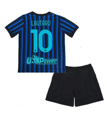 Inter Milan Lautaro Martinez #10 Hemmatröja Barn 2025-26 Kortärmad (+ Korta byxor)
