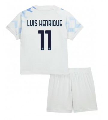Inter Milan Luis Henrique #11 Bortatröja Barn 2025-26 Kortärmad (+ Korta byxor)