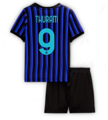 Inter Milan Marcus Thuram #9 Hemmatröja Barn 2025-26 Kortärmad (+ Korta byxor)