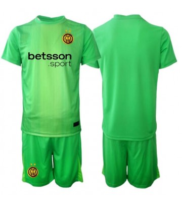 Inter Milan Målvakt Tredje Tröja Barn 2025-26 Kortärmad (+ Korta byxor)