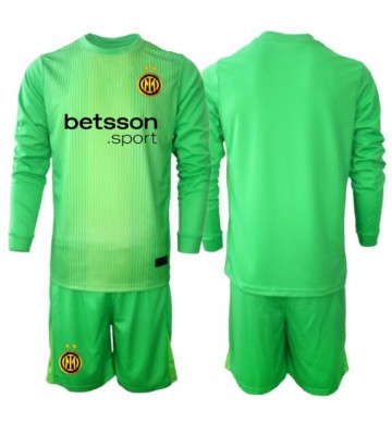 Inter Milan Målvakt Tredje Tröja Barn 2025-26 Långärmad (+ Korta byxor)