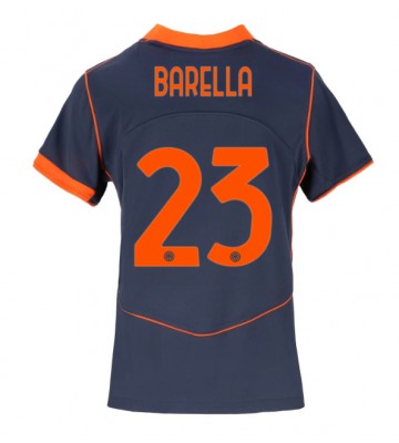 Inter Milan Nicolo Barella #23 Tredje Tröja Dam 2025-26 Kortärmad