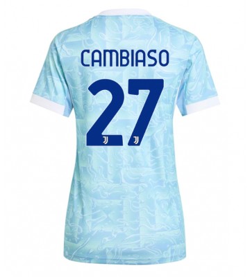 Juventus Andrea Cambiaso #27 Bortatröja Dam 2025-26 Kortärmad