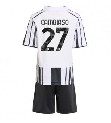 Juventus Andrea Cambiaso #27 Hemmatröja Barn 2025-26 Kortärmad (+ Korta byxor)