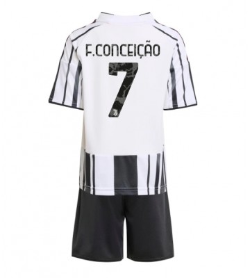 Juventus Francisco Conceicao #7 Hemmatröja Barn 2025-26 Kortärmad (+ Korta byxor)